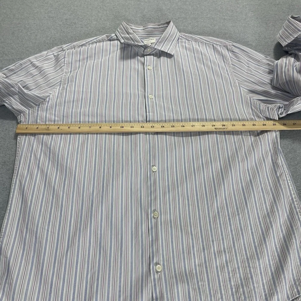 Banana Republic Shirt Classic Fit Cuffed Button Up Mens‎ Long Sleeve X-Large